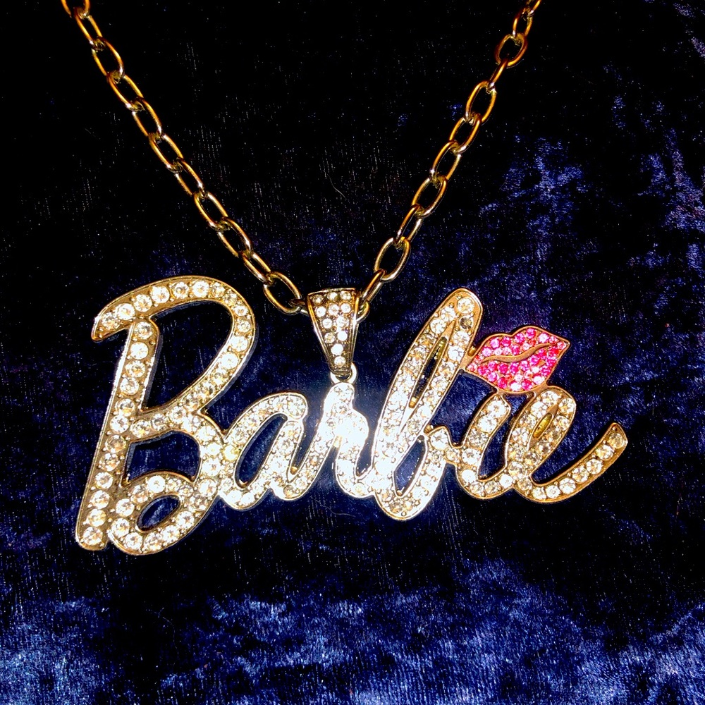 Barbie x Hot Topic rhinestone choker necklace